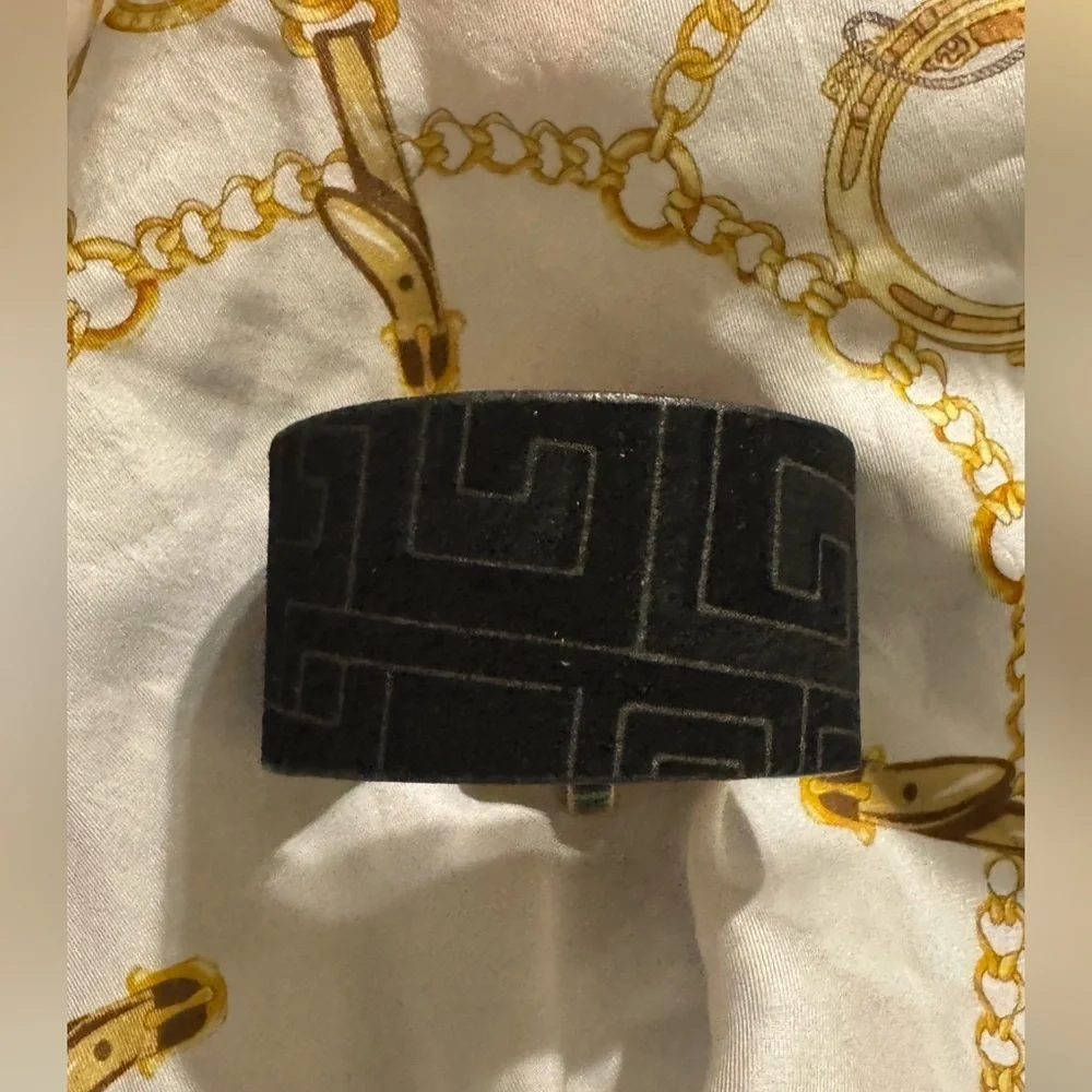 Leighelena Black Geometric Patterned Women's Bracelet